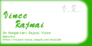 vince rajnai business card